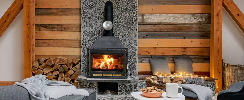 Thelin Hearth Products Direct Vent Gas Stove Fireplace Inspection in Lynbrook, New York